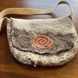 Hand felted wool bag
